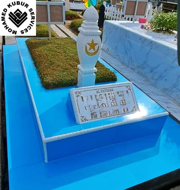 8 Inch Dapur with Real Natural grass and Terrazzo Headstone